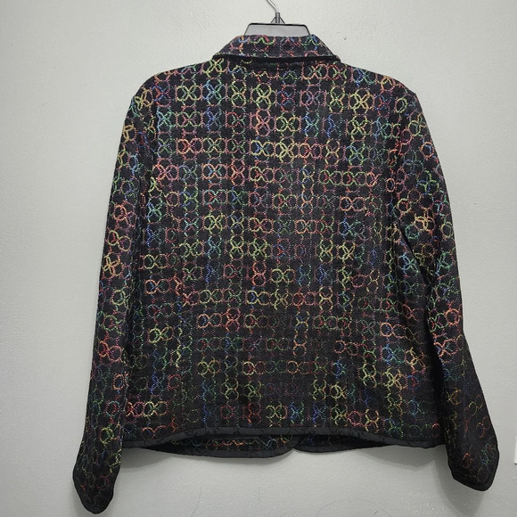 Christopher and banks women's buttons down shacket jacket blazer size la… - Picture 3 of 8